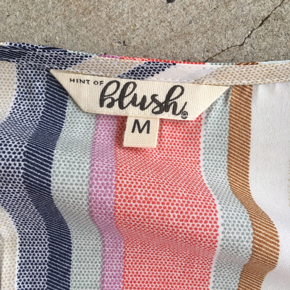 Blush | Striped Midi Dress - Picture 2 of 4